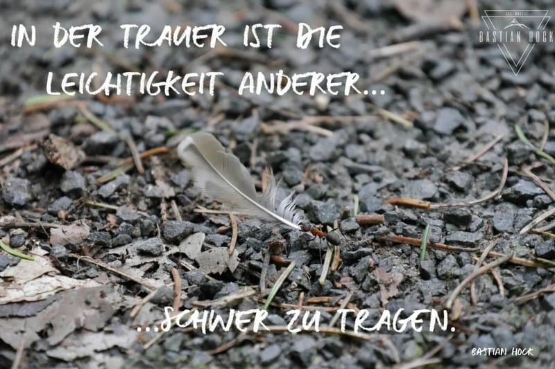 KEIN MENSCH KANN DEN ANDEREN VON SEINEM LEID BEFREIEN. ABER ER KANN IHM MUT MACHEN, DAS LEID ZU TRAGEN.