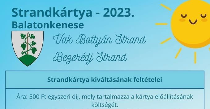 Strandkártya 2023