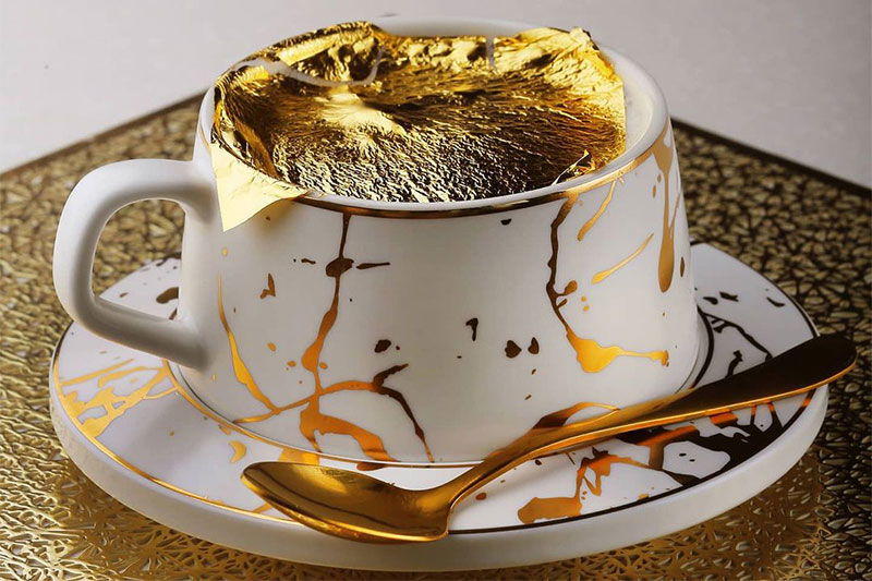 Gold plated coffee