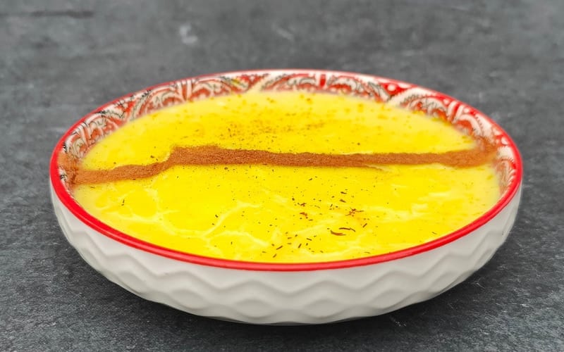 SAFFRON RICE PUDDING