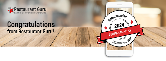 Persian Peacock Certificate of Excellence