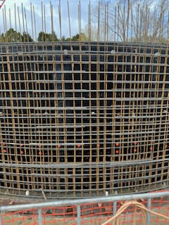 An installation of insitu external and internal walls and base slab.