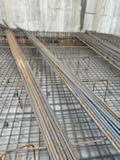 An installation of insitu external and internal walls and base slab.
