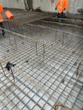 An installation of insitu external and internal walls and base slab.