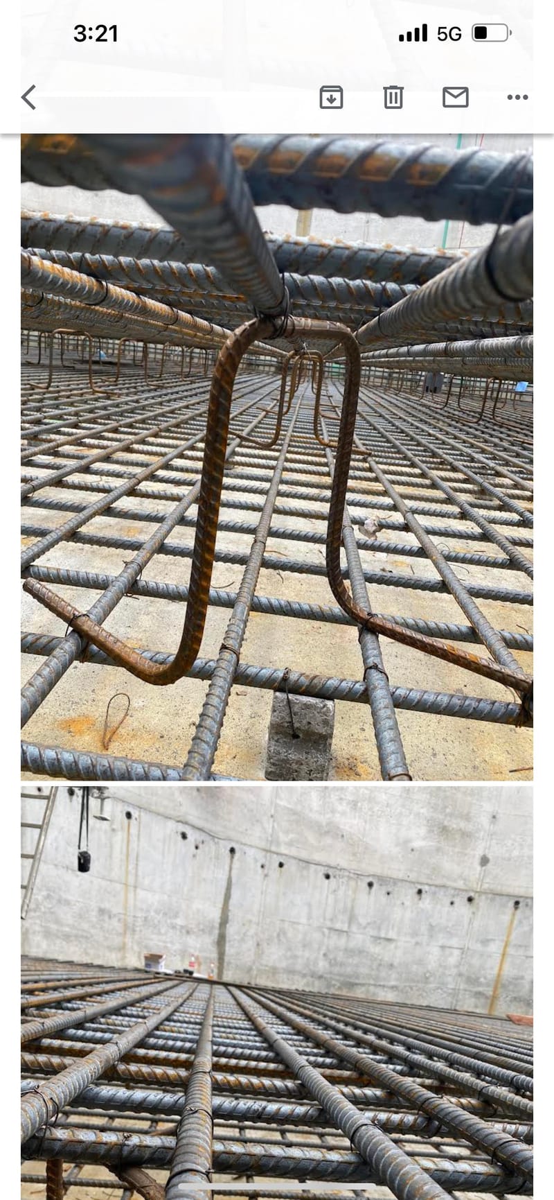 An installation of insitu external and internal walls and base slab.