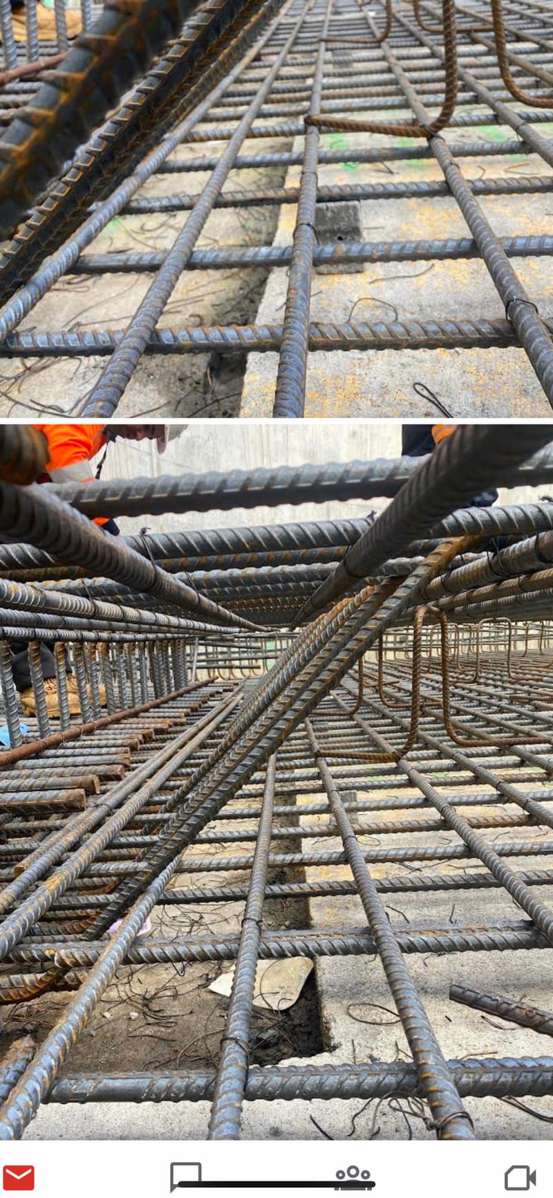 An installation of insitu external and internal walls and base slab.