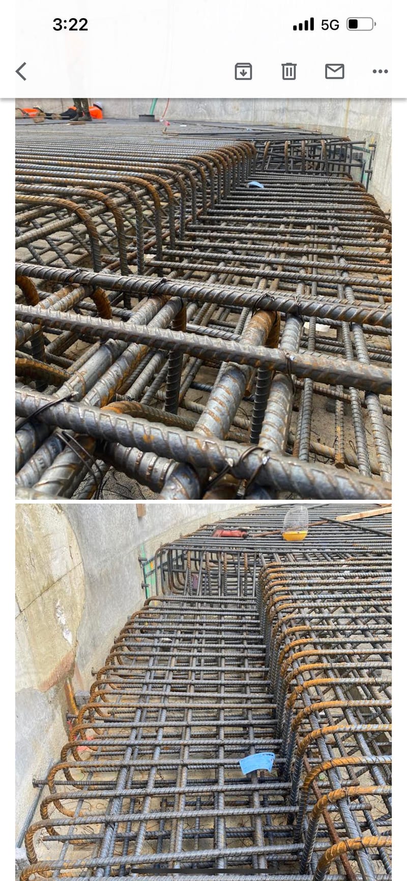 An installation of insitu external and internal walls and base slab.