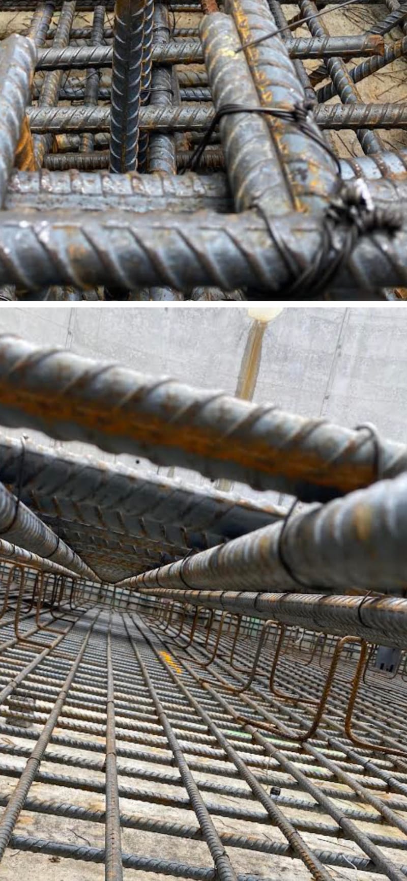 An installation of insitu external and internal walls and base slab.