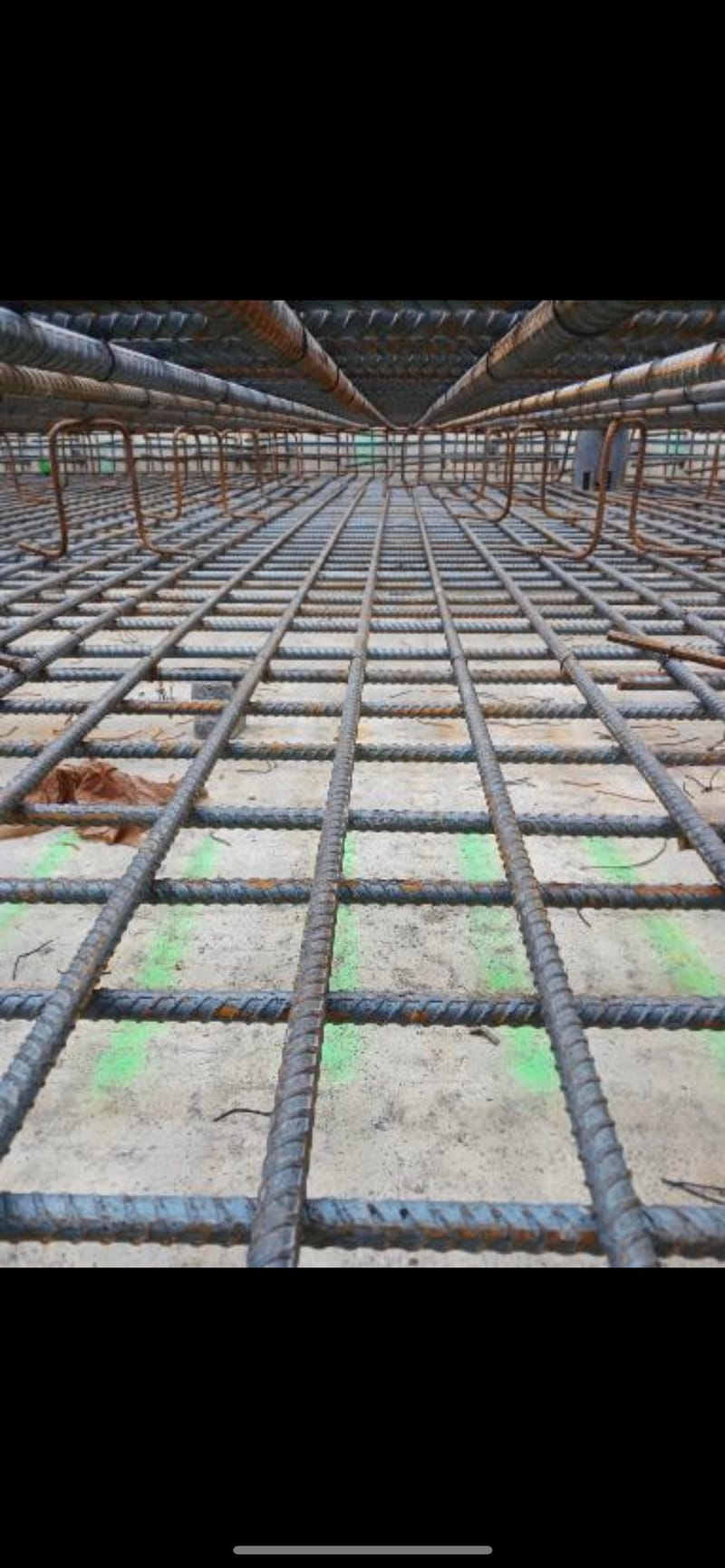 An installation of insitu external and internal walls and base slab.