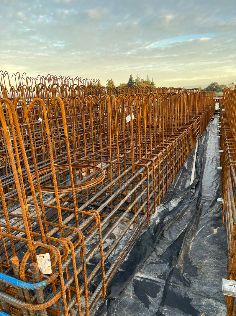 The fabricating, placing and fixing of Pile Plugs, Head Stocks, Capping Beams, Retaining walls and Deck Slabs.