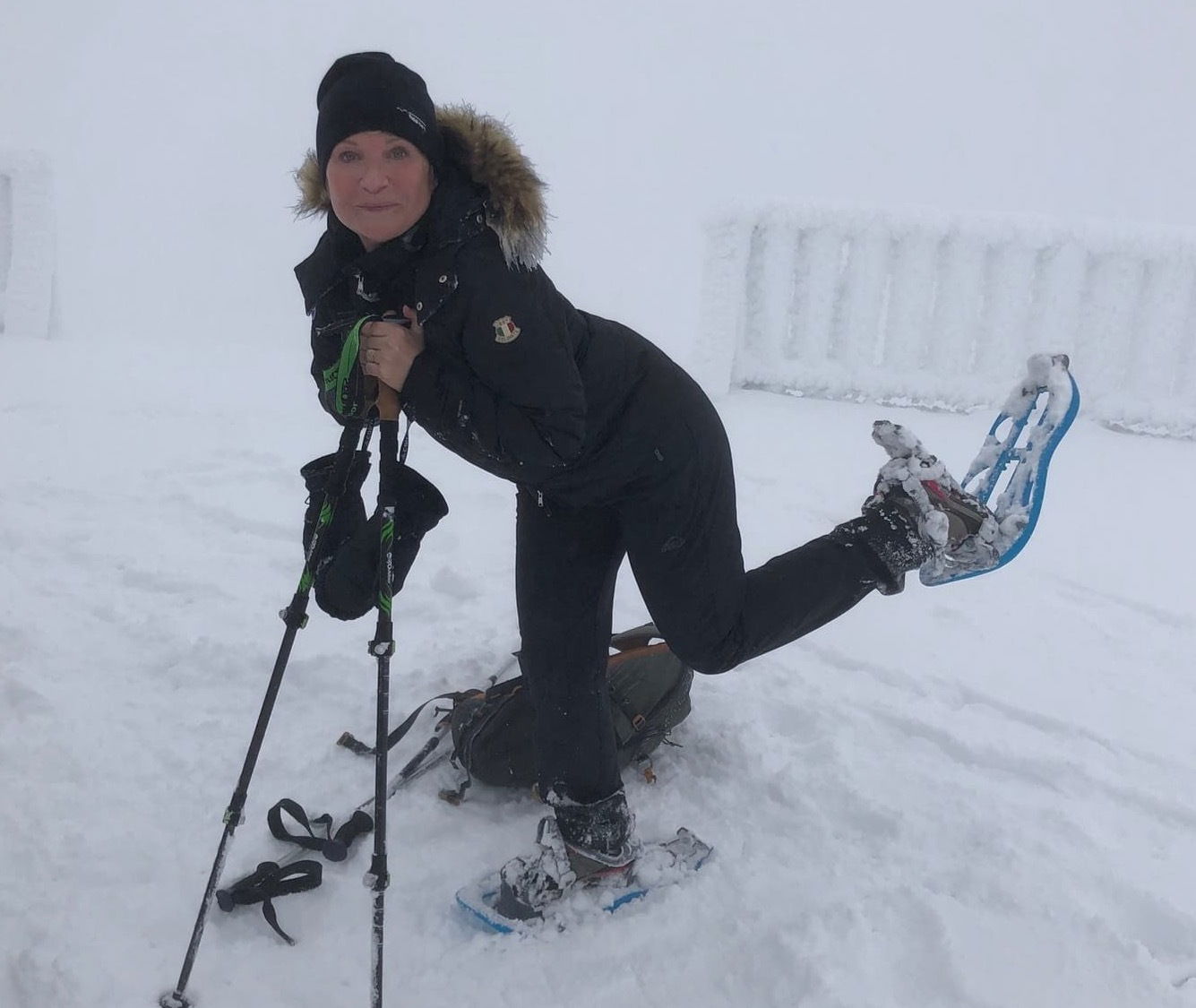 Raquettes aussi-Mont Ventoux, France Décembre 2021