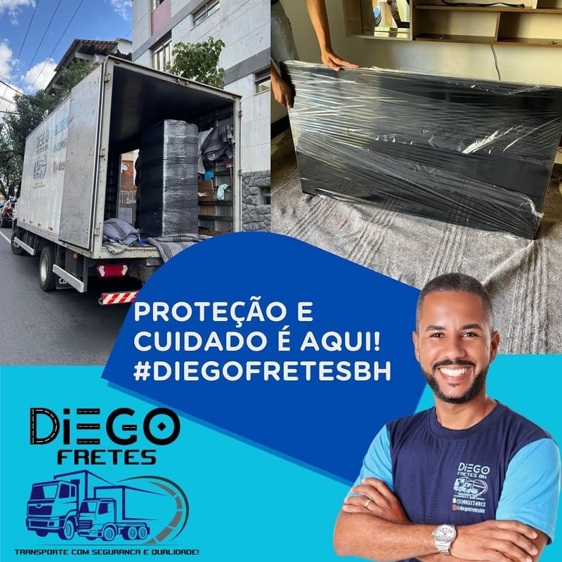 Mudanças residênciais ou comerciais .