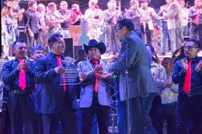 Presentation of the Musicians Union of the Mixteca Region "Tierra del Sol" at the Teatro del Pueblo.