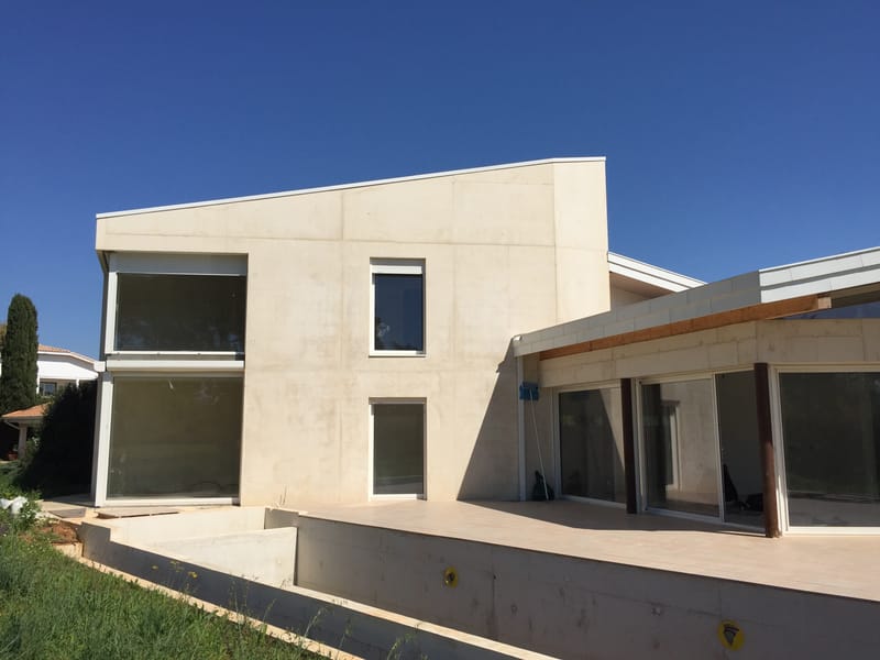 Villa béton architectonique 