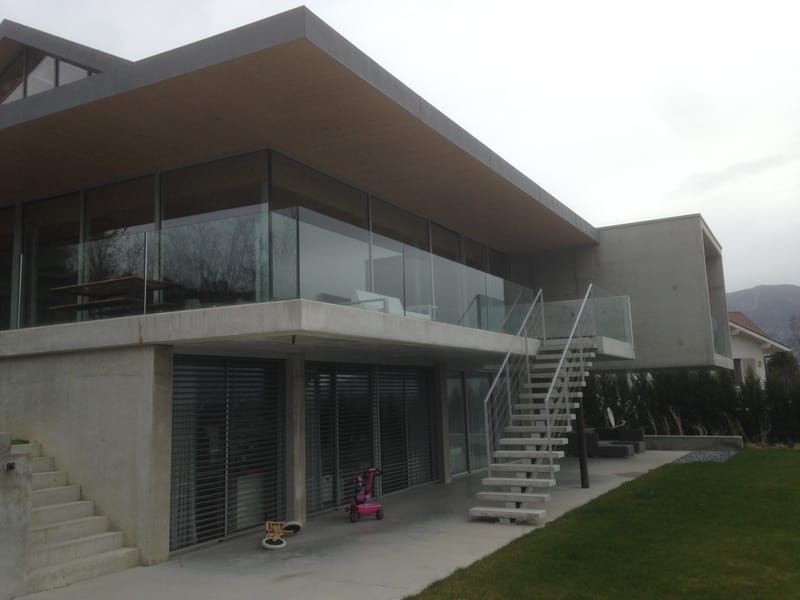 Villa béton brut de coffrage