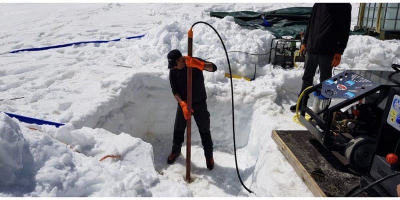 Création d'un réservoir pour le refuge des Cosmiques