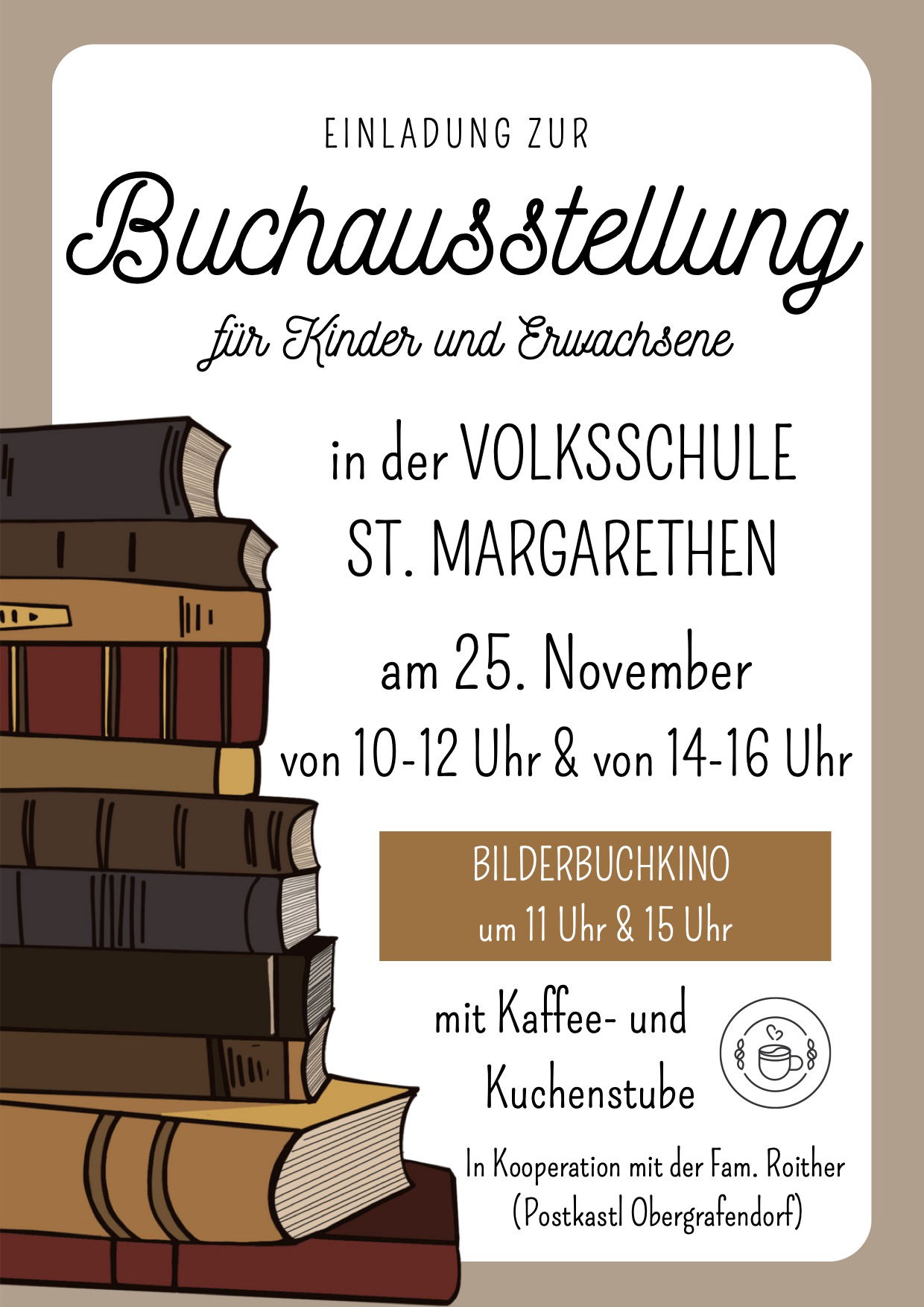 Einladung zur Buchausstellung