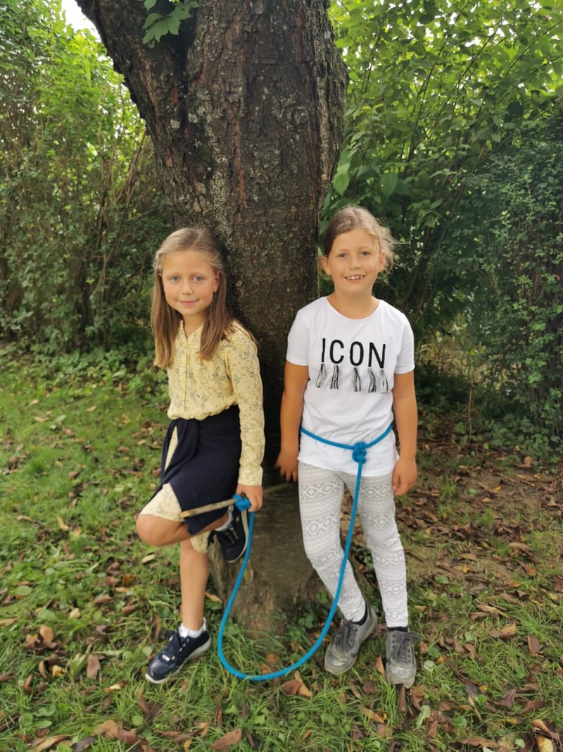 Bewegte Pause im Schulgarten (September 2022)