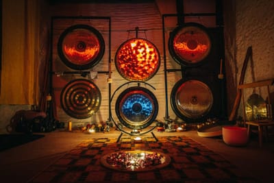 The gong bath image