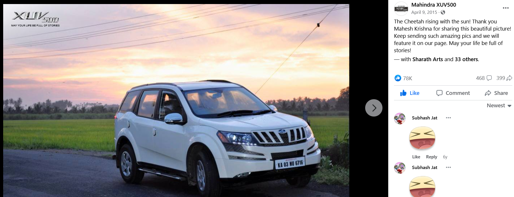 MahindraXUV500 Facebook Page