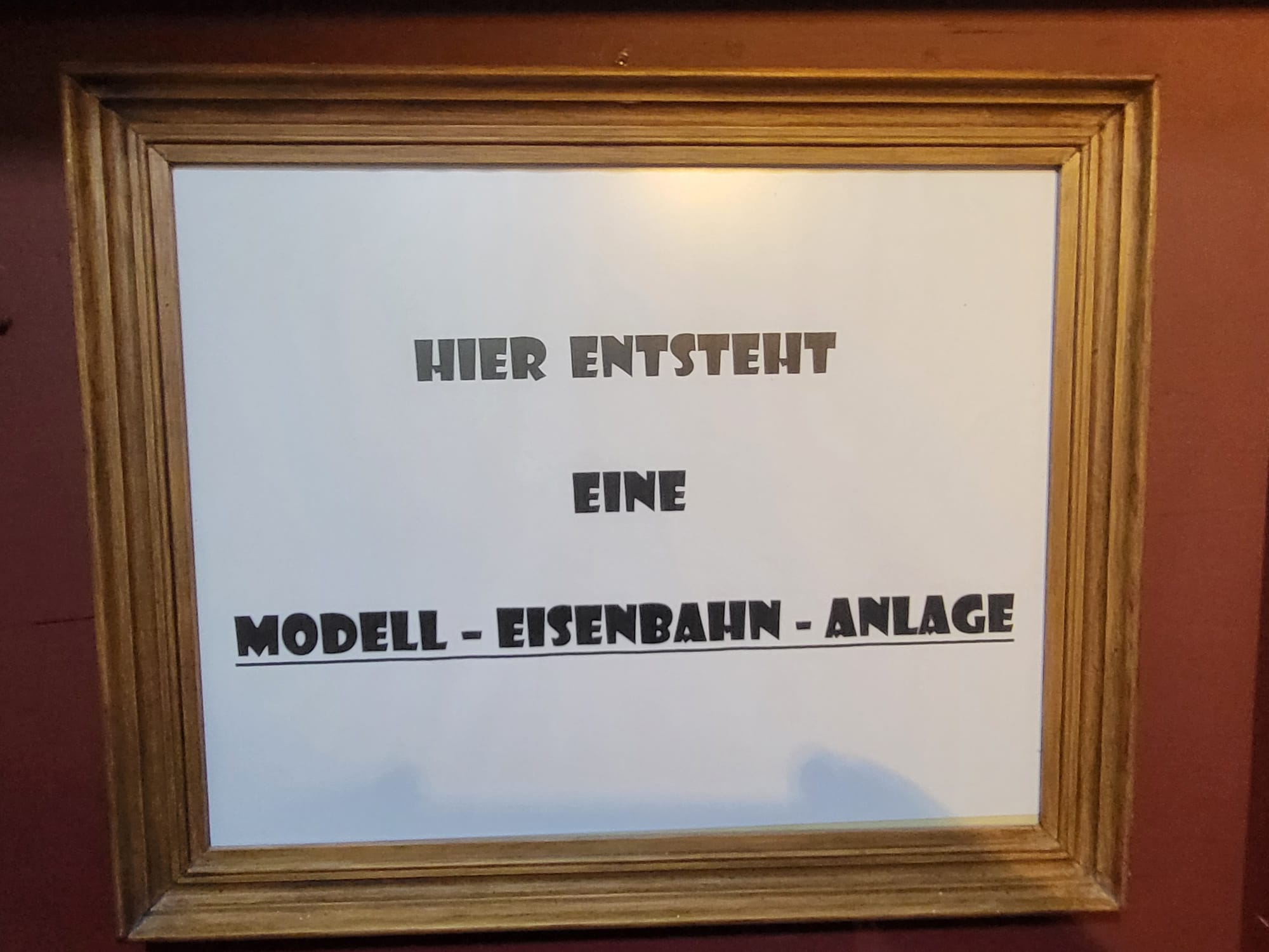 Hier entsteht unsere Modelleisenbahn 