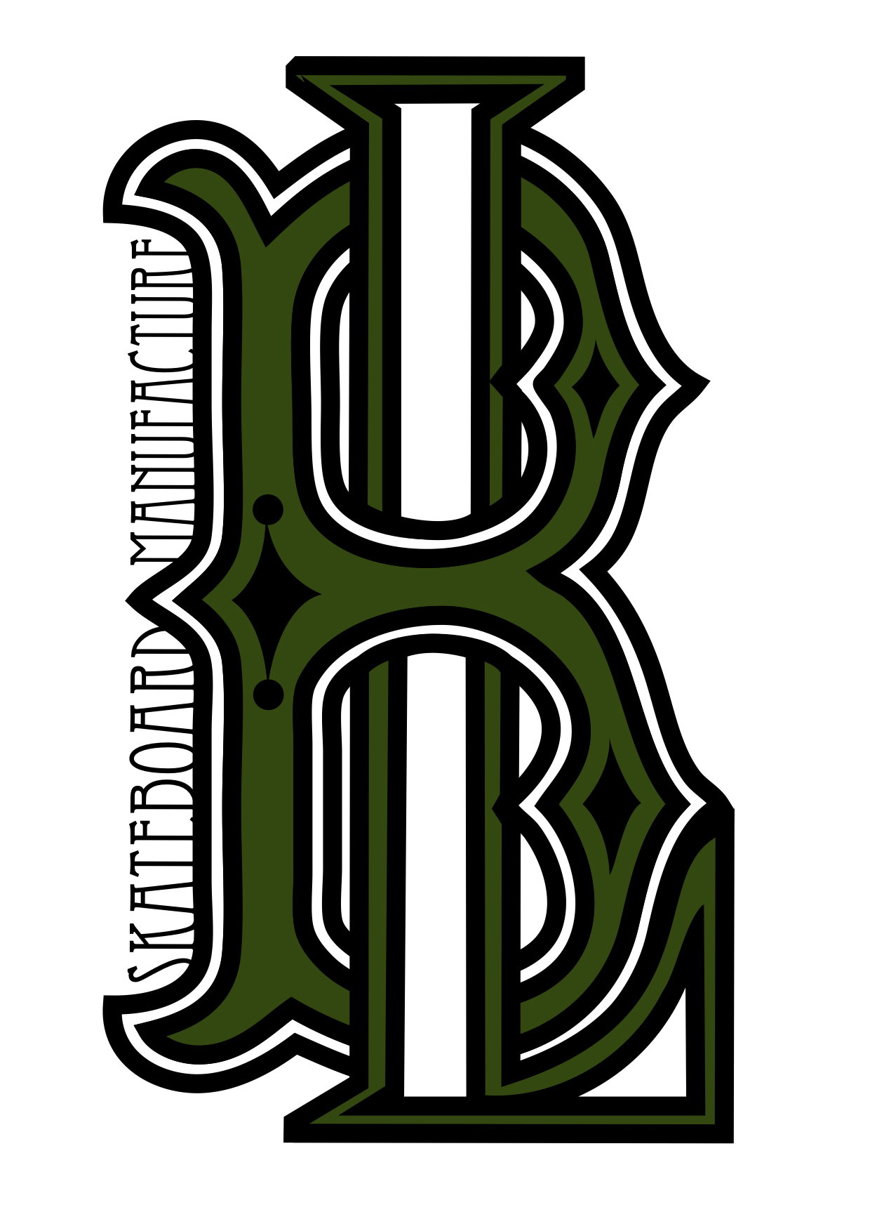 Monogramme Bad Luck Skateboard Manufacture