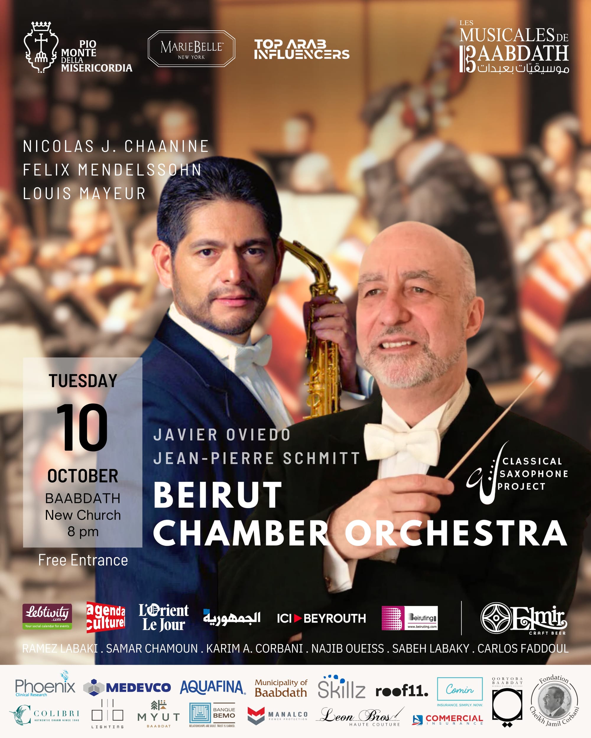 BCO Playing Les Musicales De Baabdath Opening Concert