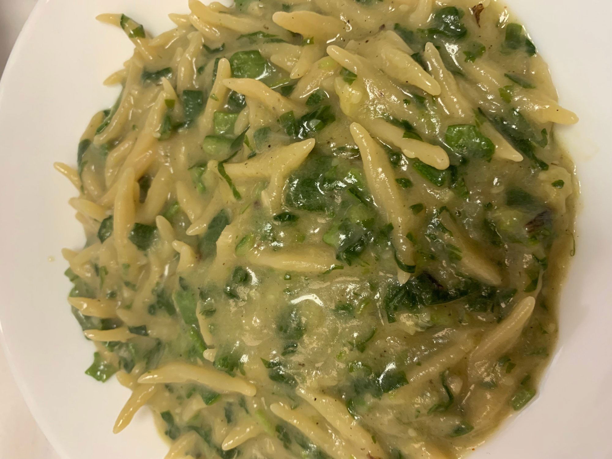 Pasta con crema di zucchine