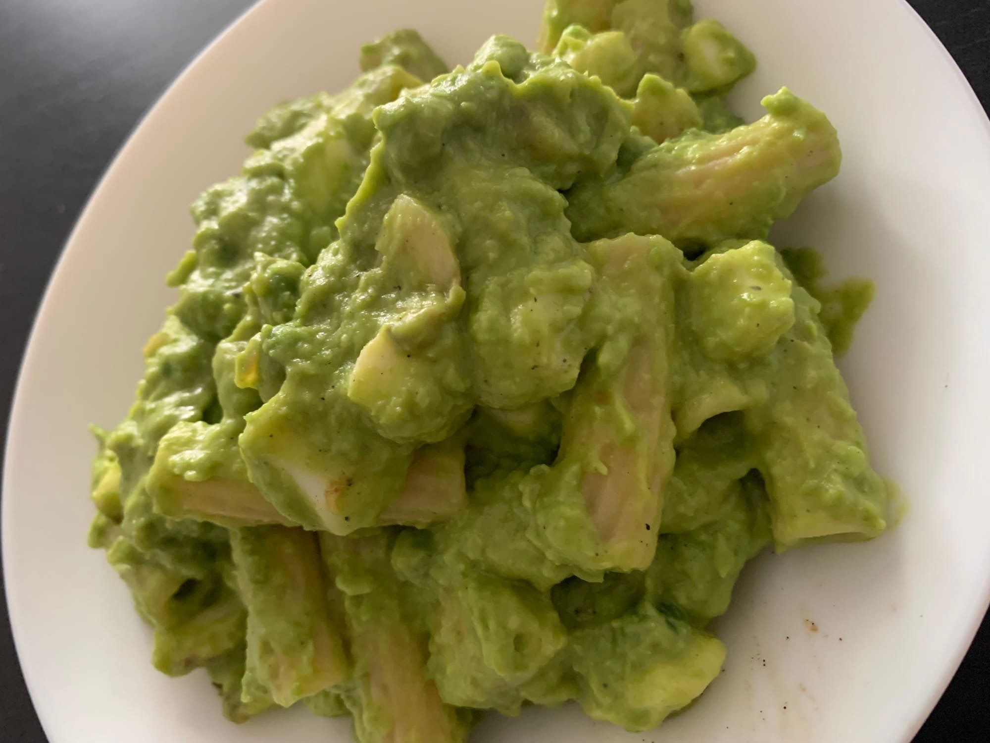 pasta con crema di piselli e broccoli