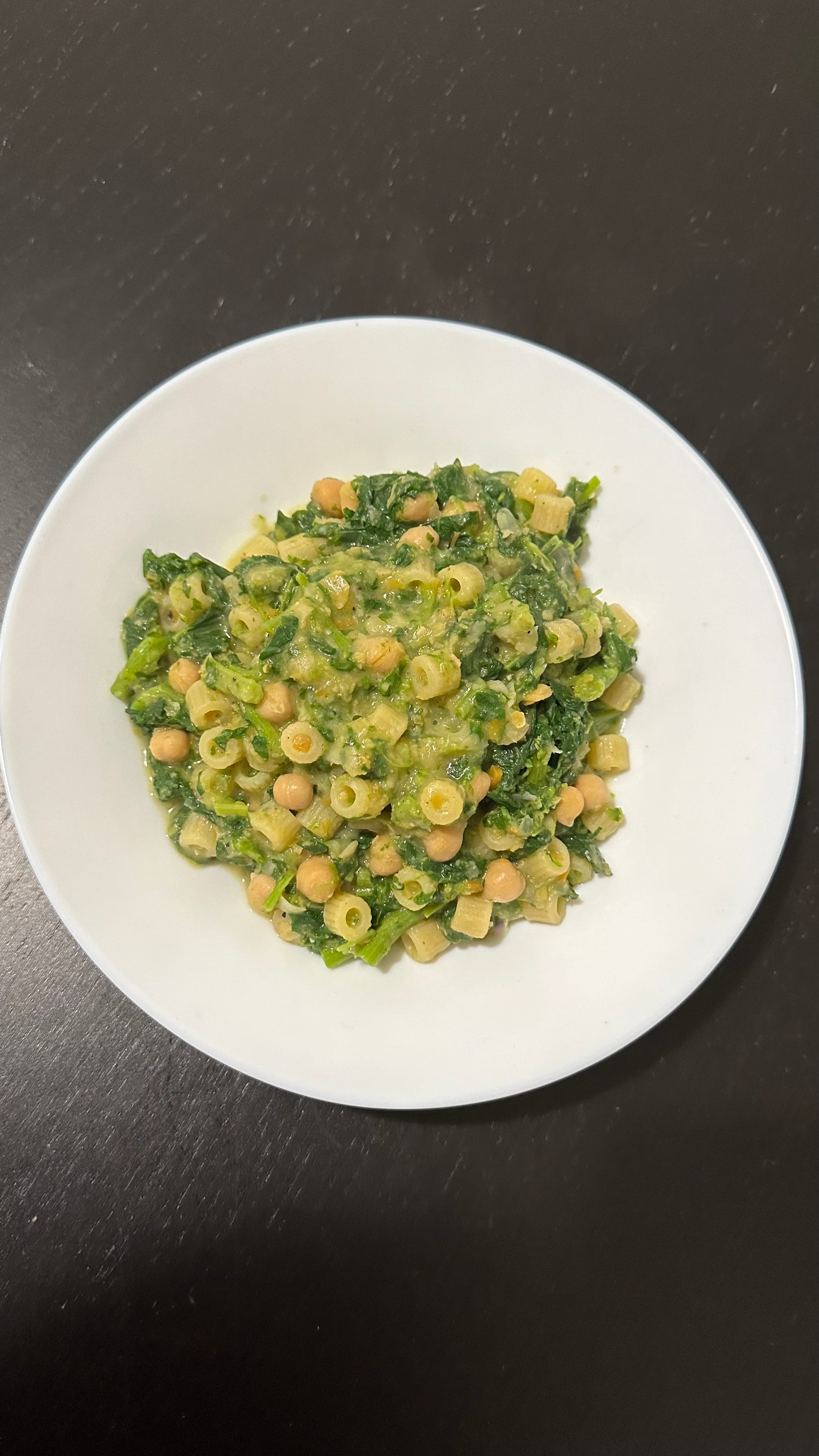 Pasta risottata con ceci e cime di rapa