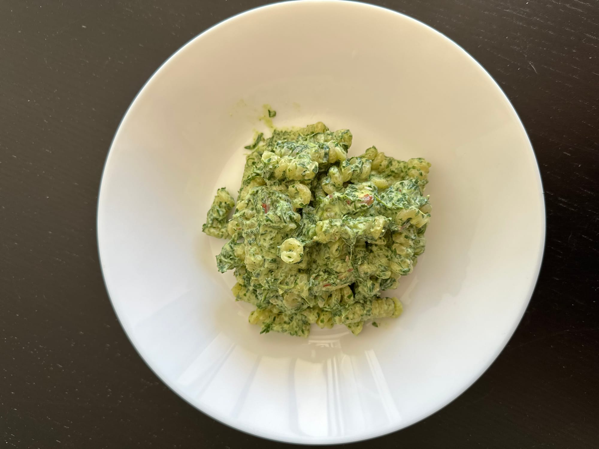 Pasta con pesto di rucola