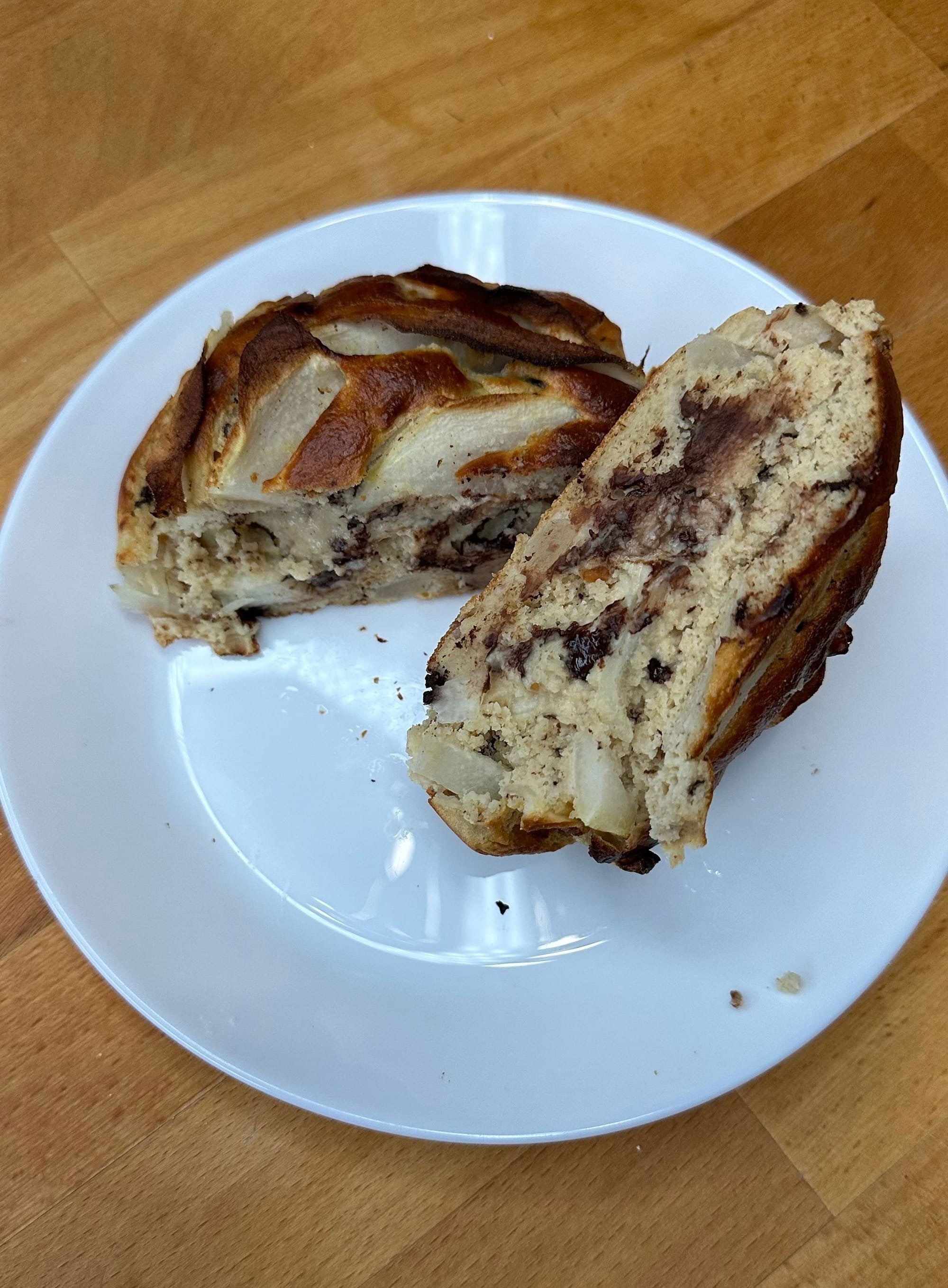 Tortino ricotta, pere e cioccolato