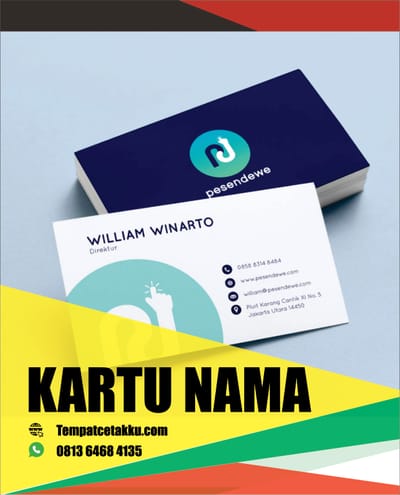 TEMPAT CETAK KARTU NAMA DI JAKARTA TIMUR