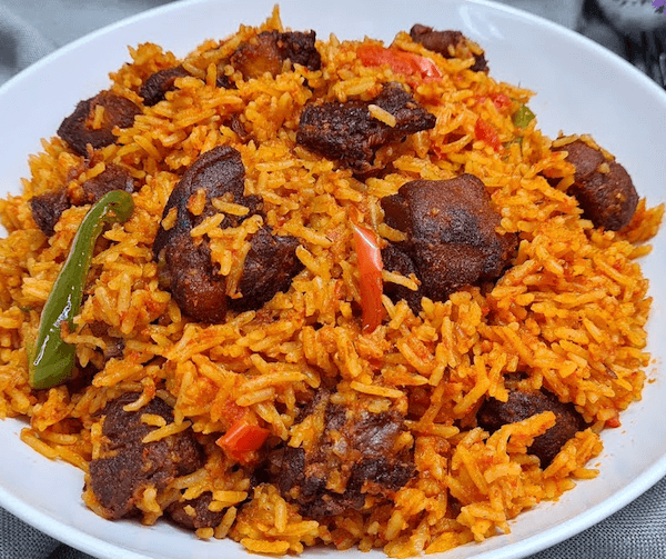 Jollof Rice with Beef