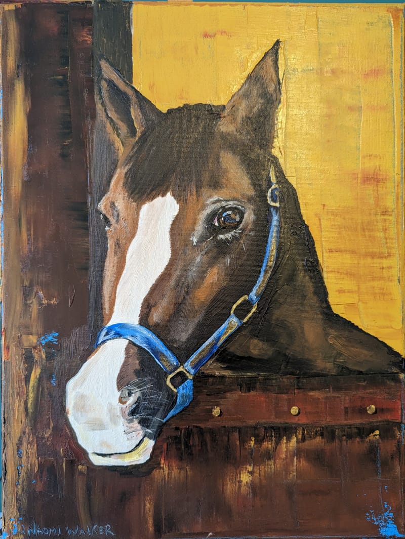 Horse in Stable