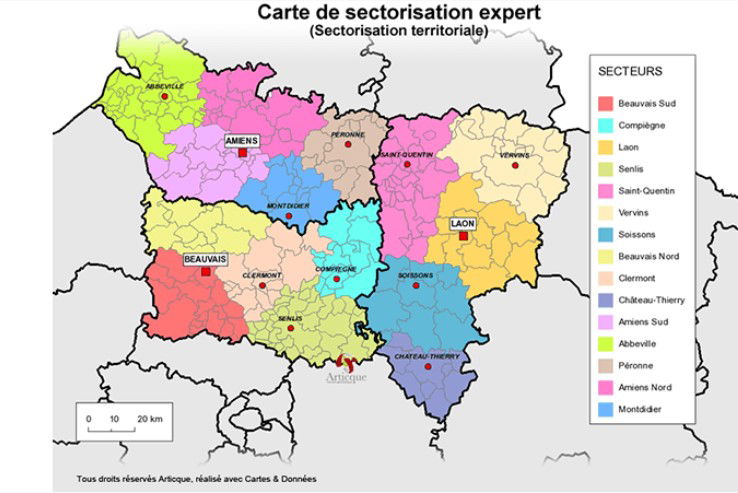 Carte de sectorisation