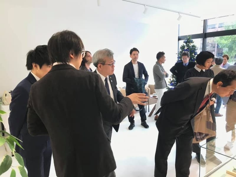 Shop opening ceremony