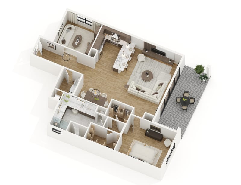 Floor Plans Built In Furniture & Millwork Design