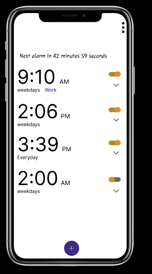 Alarm app using NFC