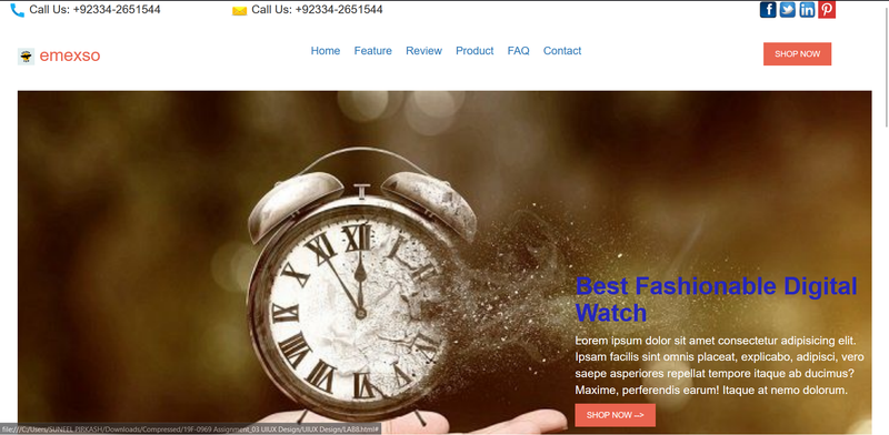 Website of Digital Watches