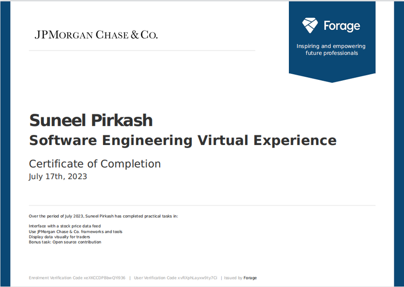 Software Engineering Virtual Experience