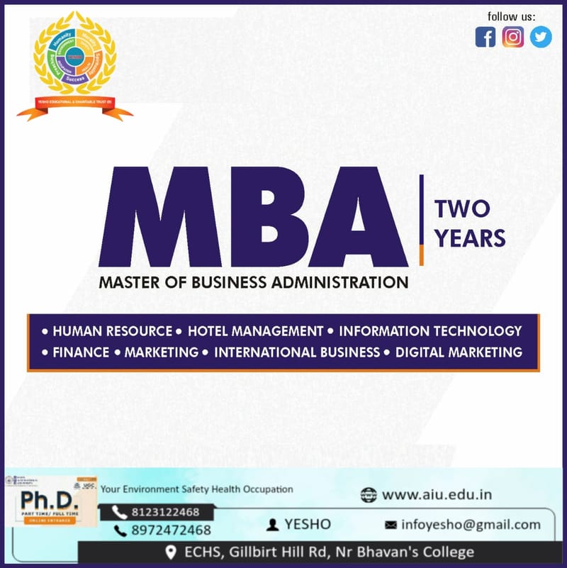 Master's of Business Administration