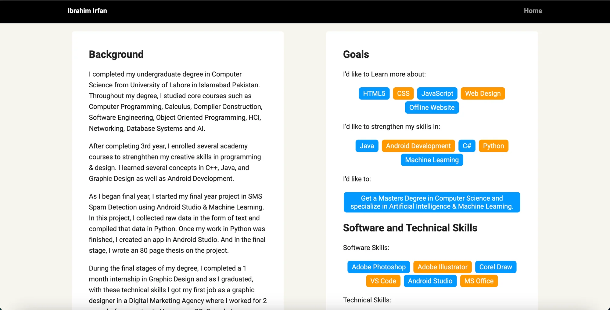 GitShowCase Portfolio Development
