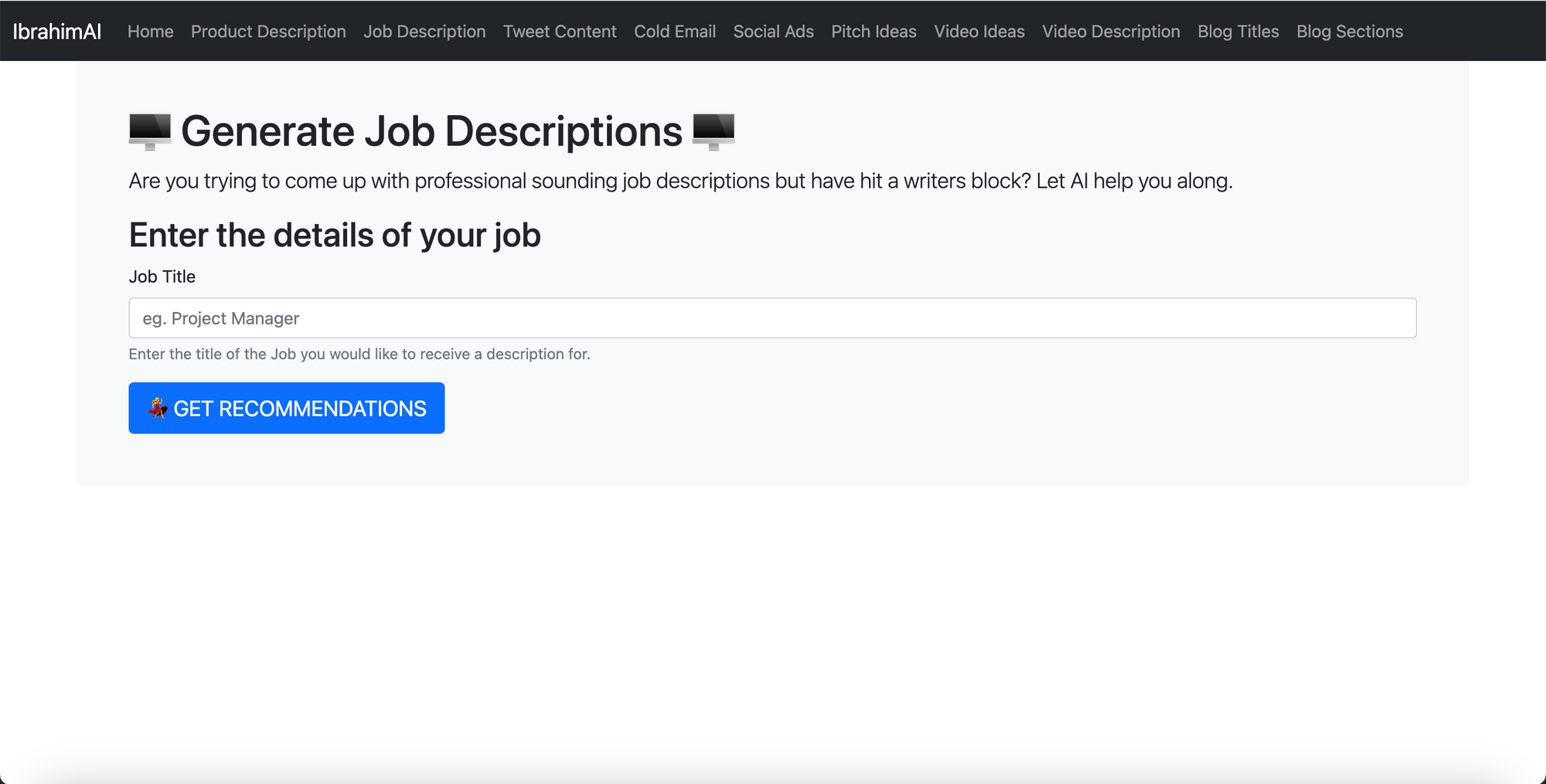 AI Based Content Generation using Python Flask and OpenAI