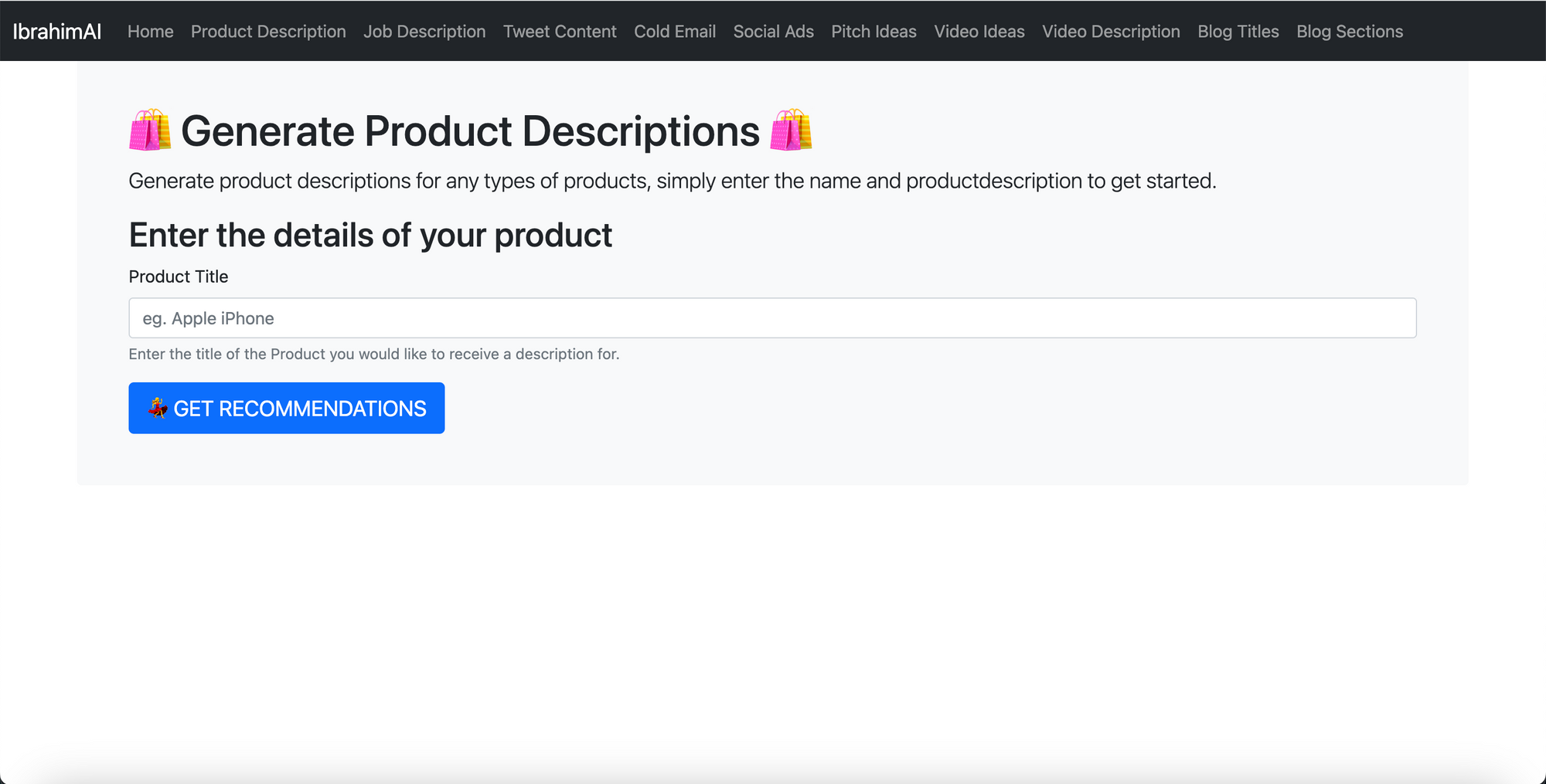 AI Based Content Generation using Python Flask and OpenAI