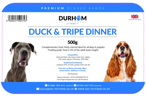 DAF Premium Dinners 500g Individual Packs