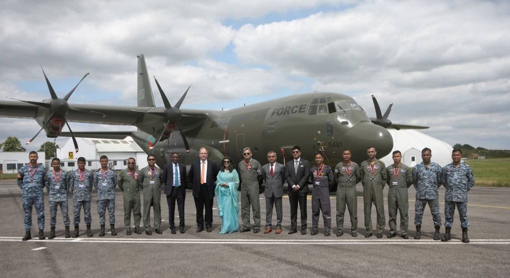 LA FUERZA AÉREA DE BANGLADESH RECIBE SU QUINTO C130J ENTREGADO POR MARSHALL AEROSPACE