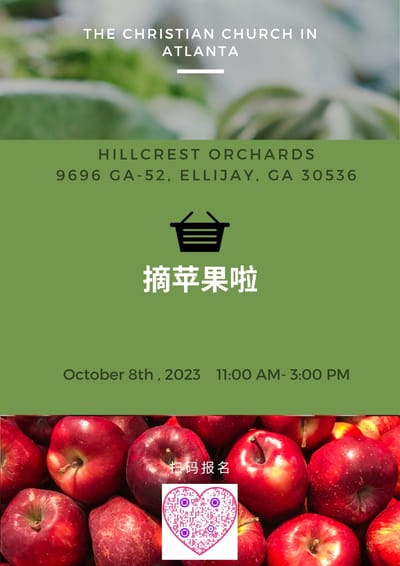 周日摘苹果活动