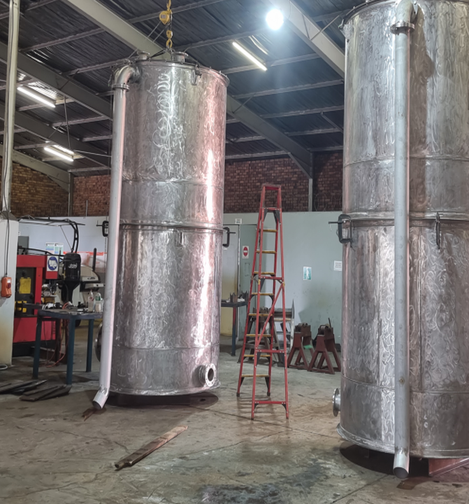 Impala Platinum Concentrator - Stainless steel depressant tanks