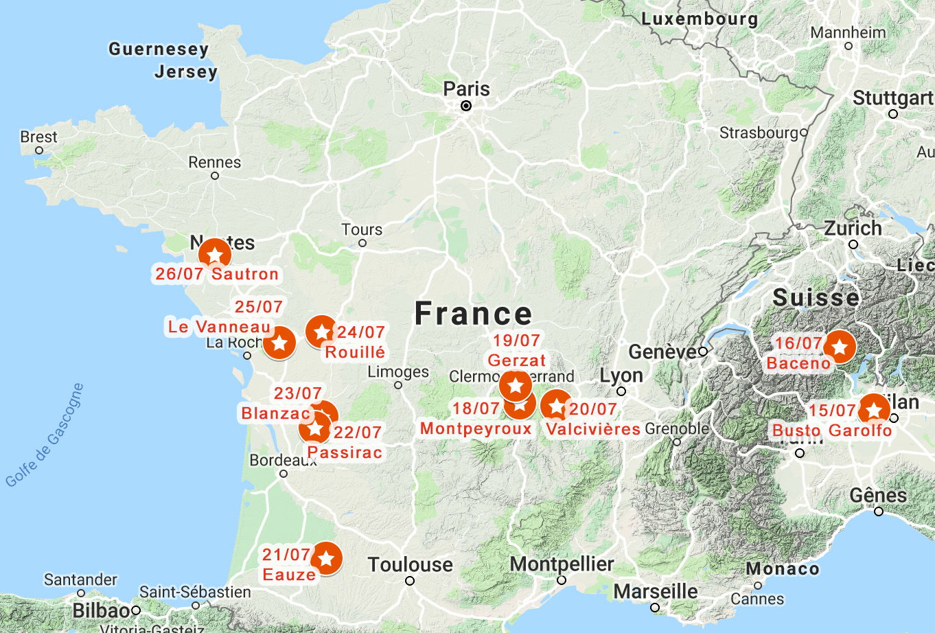 Tournée 2019